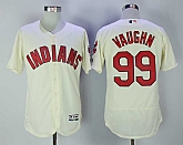Indians 99 Ricky Vaughn Cream Flexbase Baseball Jerseys